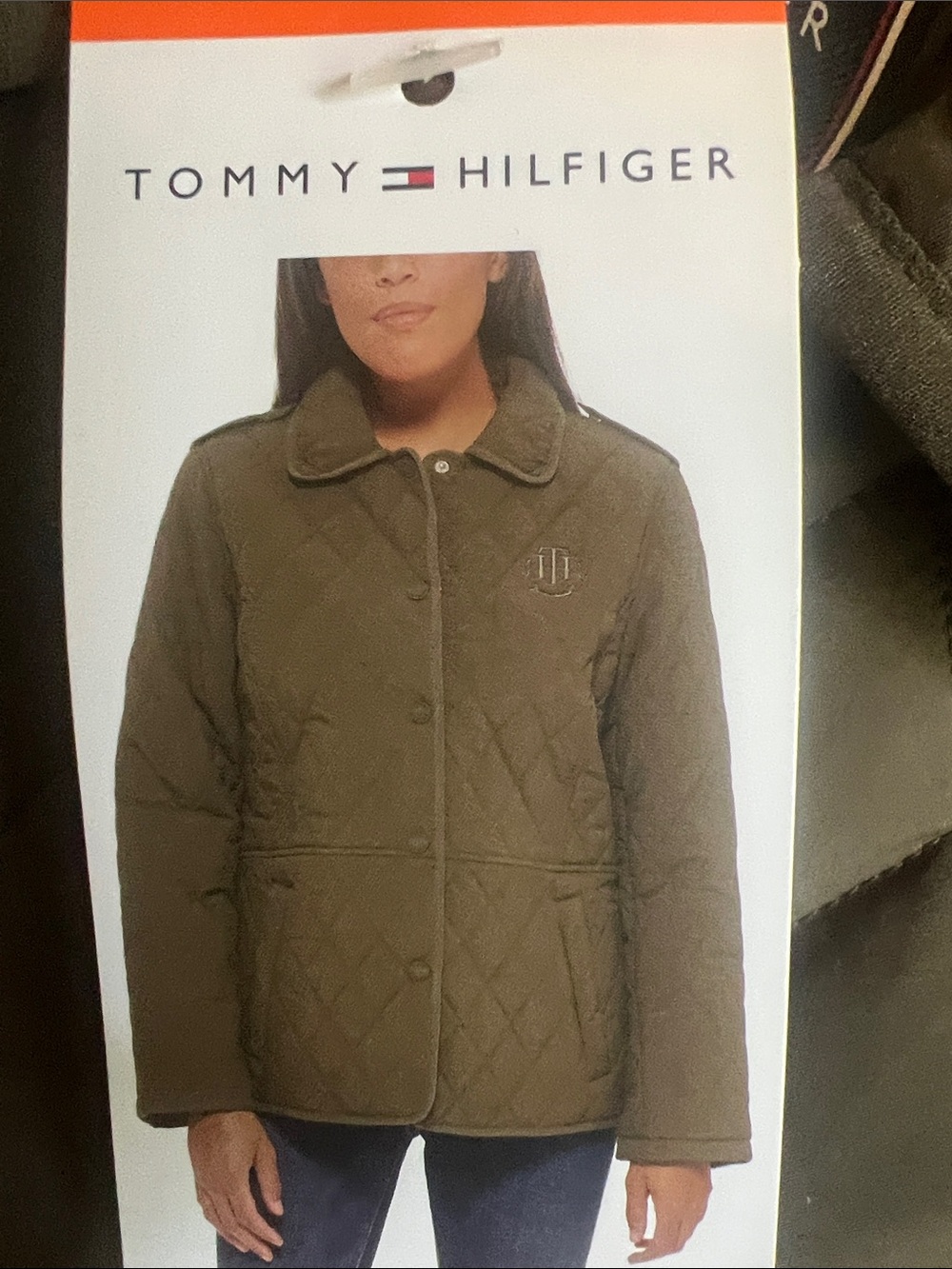 Tommy Hilfiger Quilted Olive Green Puffer Jacket